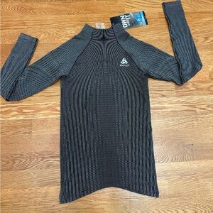Odlo Dark Grey Long Sleeve Base Layer